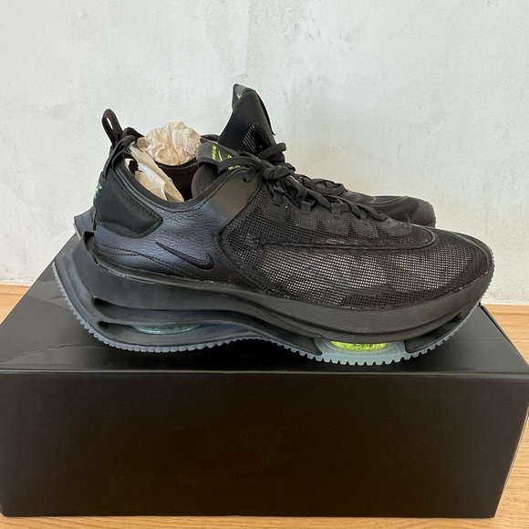 NIKE • NIB Nike Double Stacked black sneaker size 12 - Picture 3 of 9